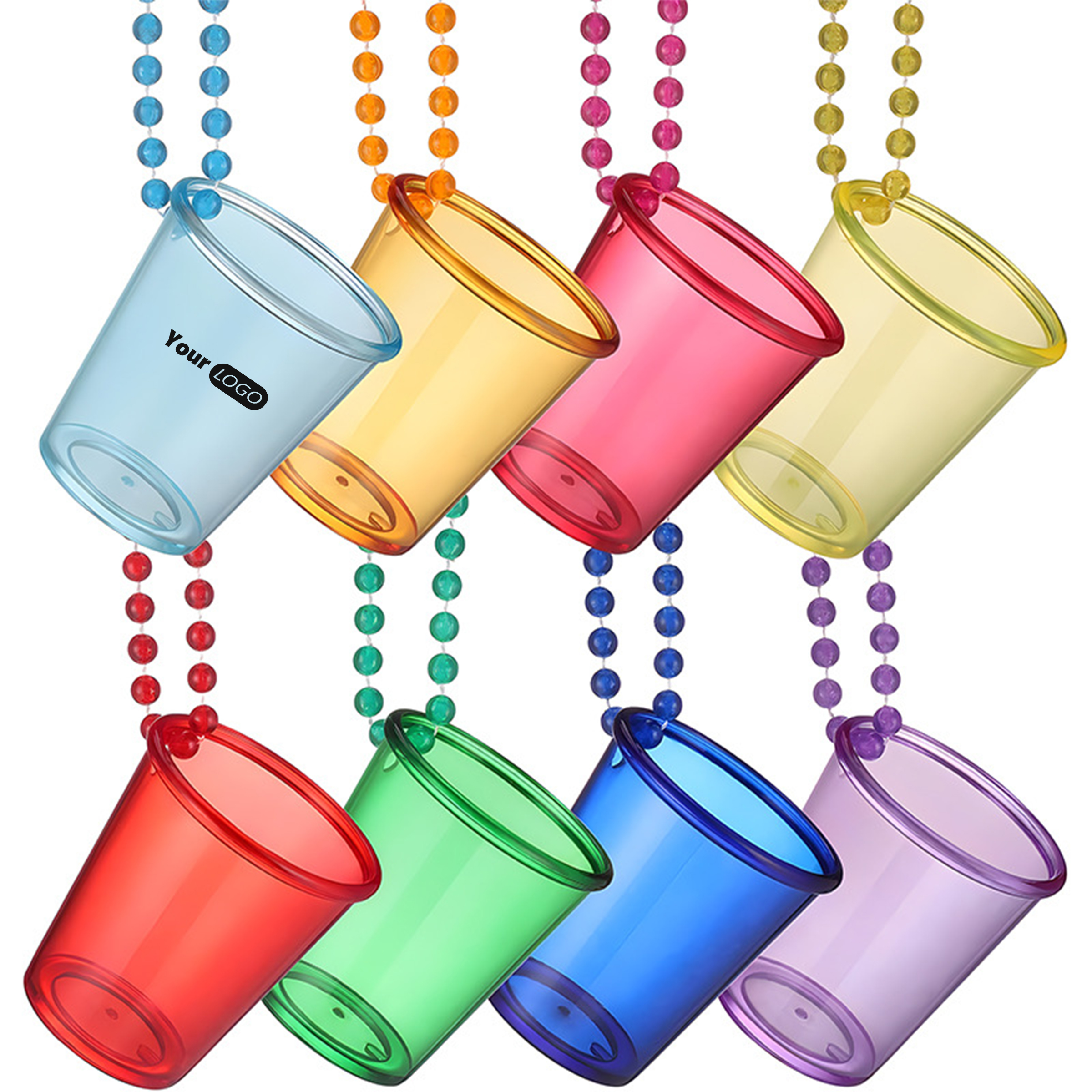 Plastic Customizable Shot Glass Necklace 1