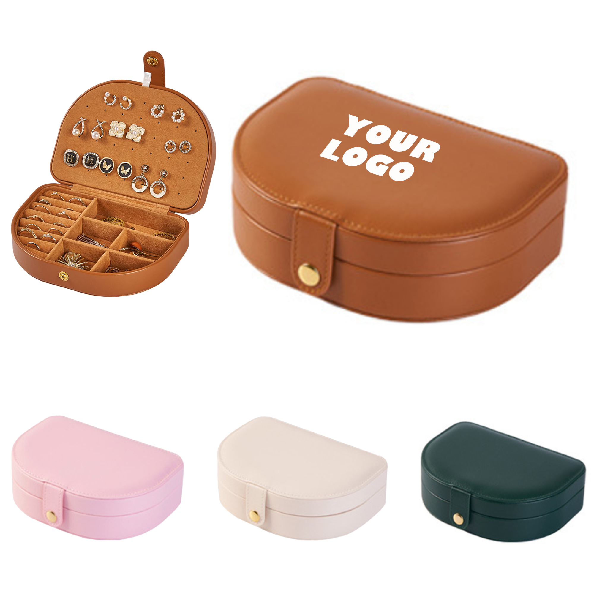 Portable Necklace And Earrings Storage Box 2