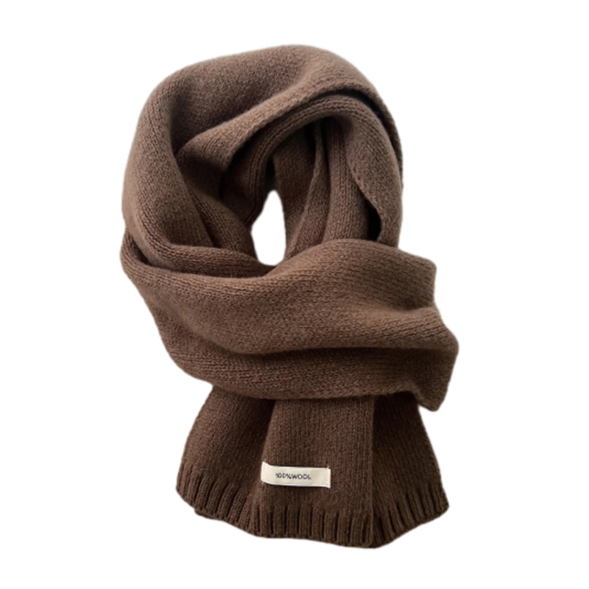 Unisex 100% Wool Scarf Warm Neck Collar 14