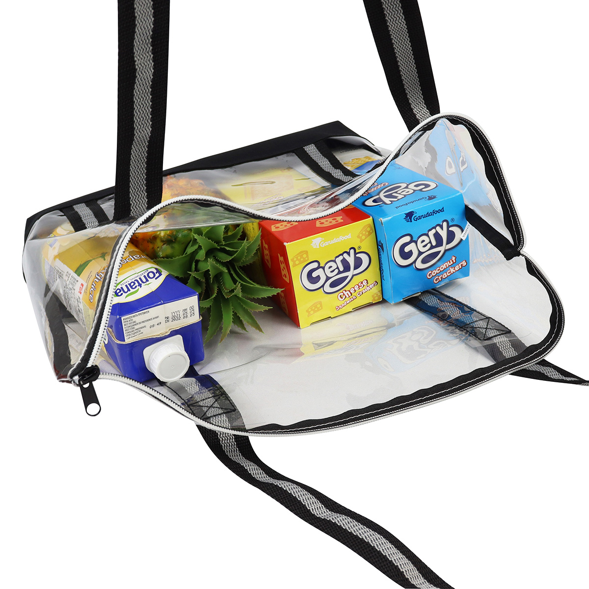 Diamond Clear TPU Zippered Tote 10