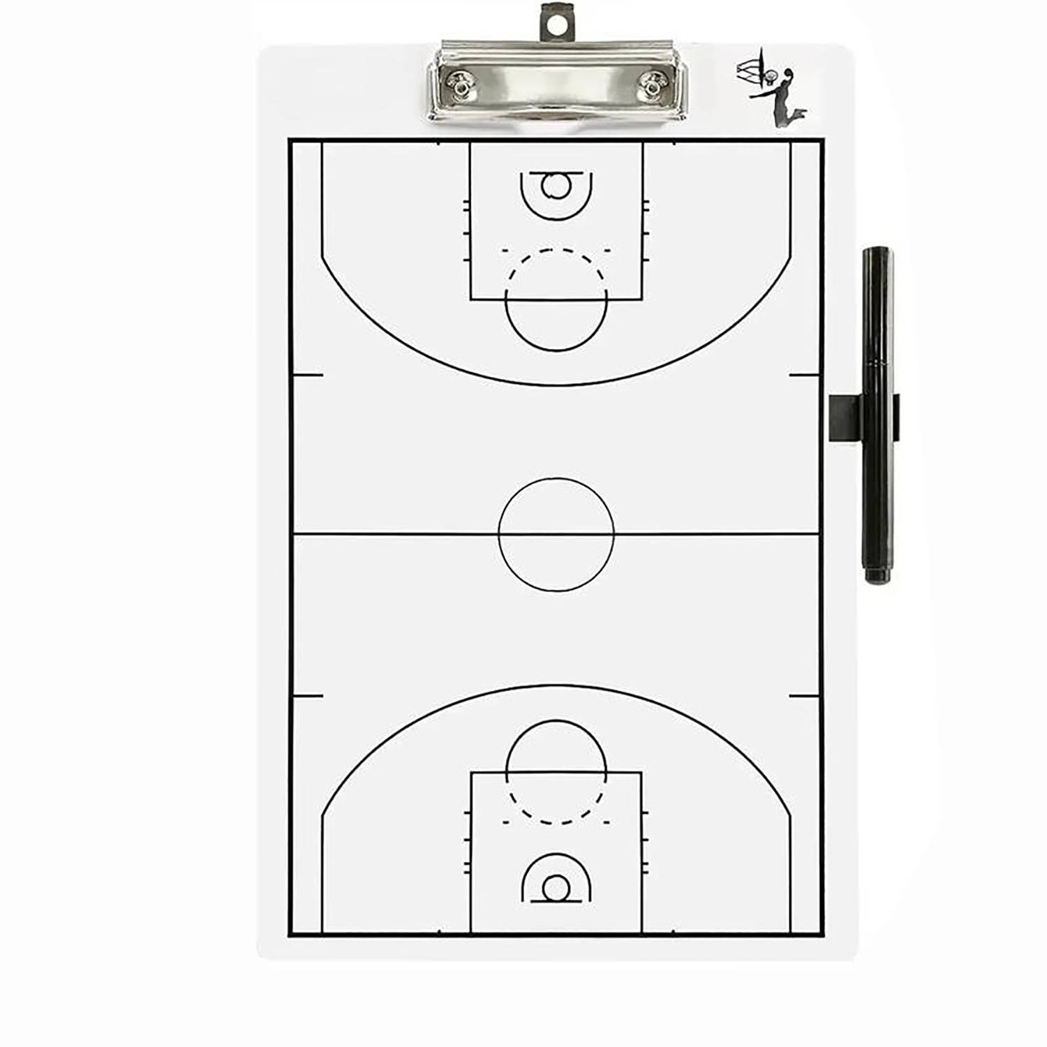 Double-Sided Dry Erase Basketball Coach Clipboard 4