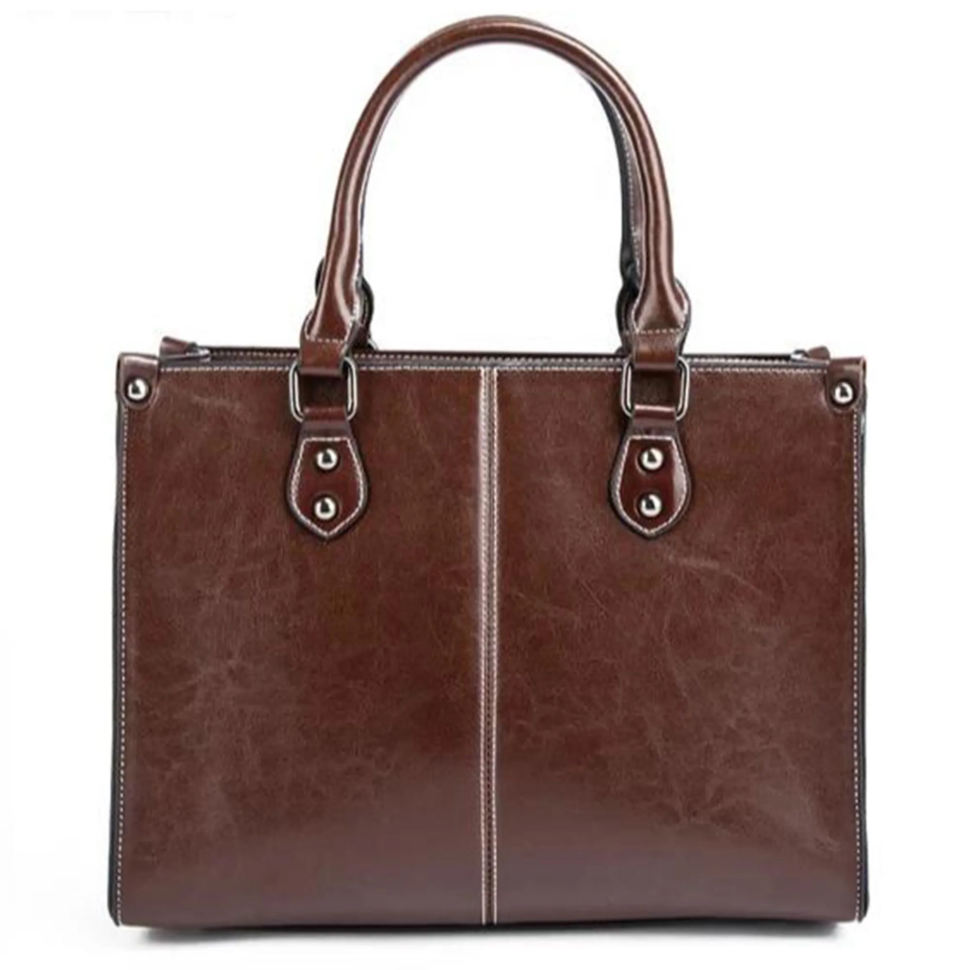 Vintage Vegan Leather Women's Laptop Bag 6