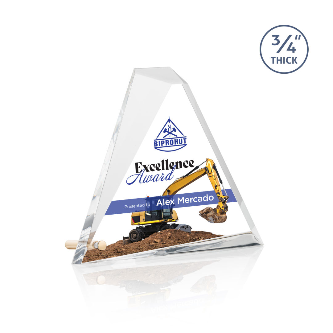 Mosaic Triangle VividPrint™ Award - Gold 4
