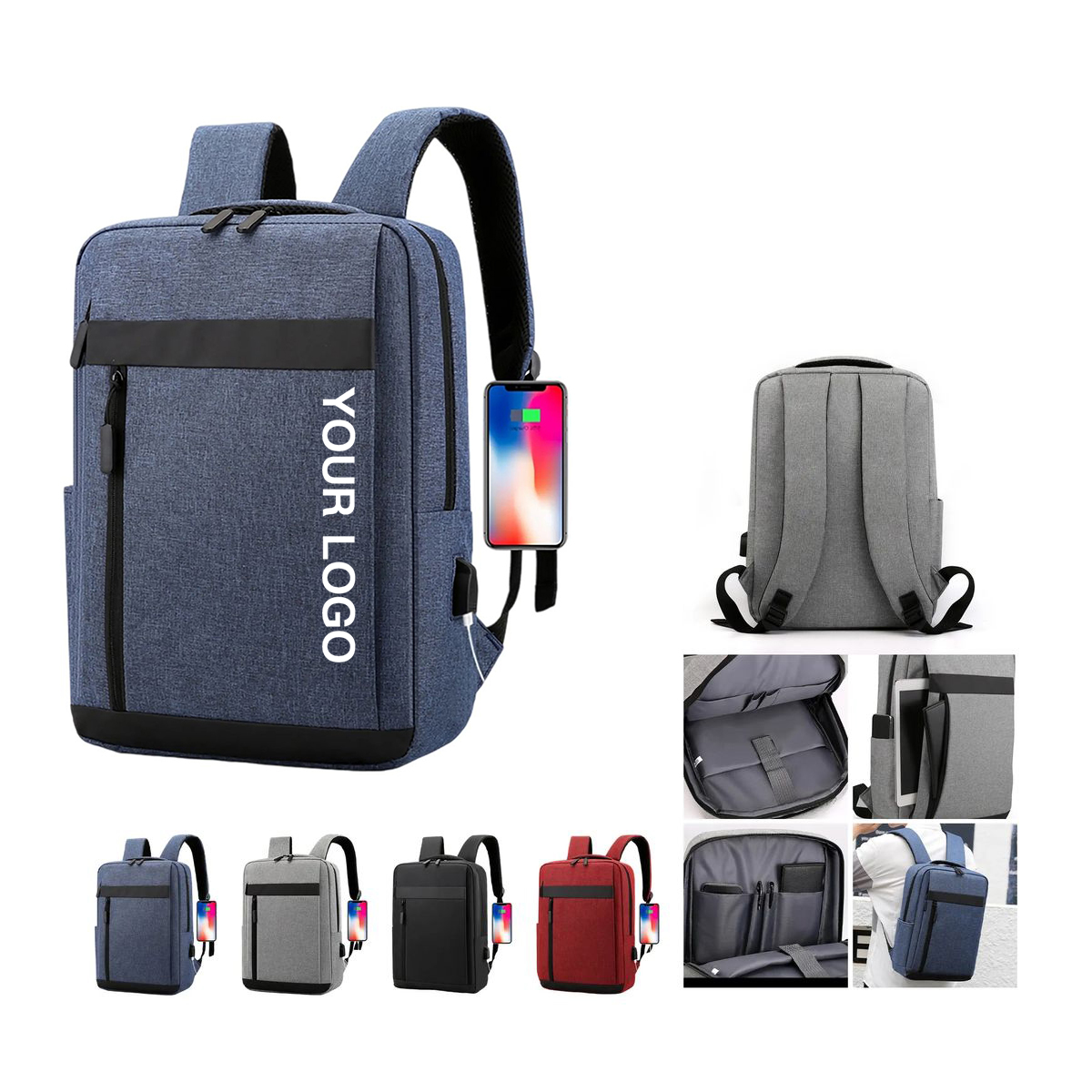 Padded Travel Backpack for 15 Inch Laptop 2
