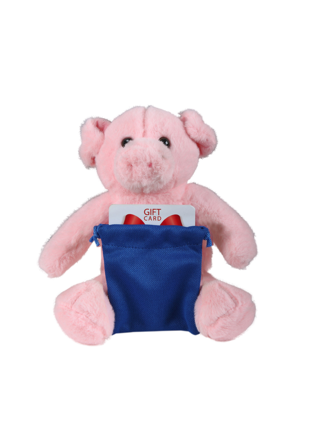 soft plush Pig with gift card sack 3