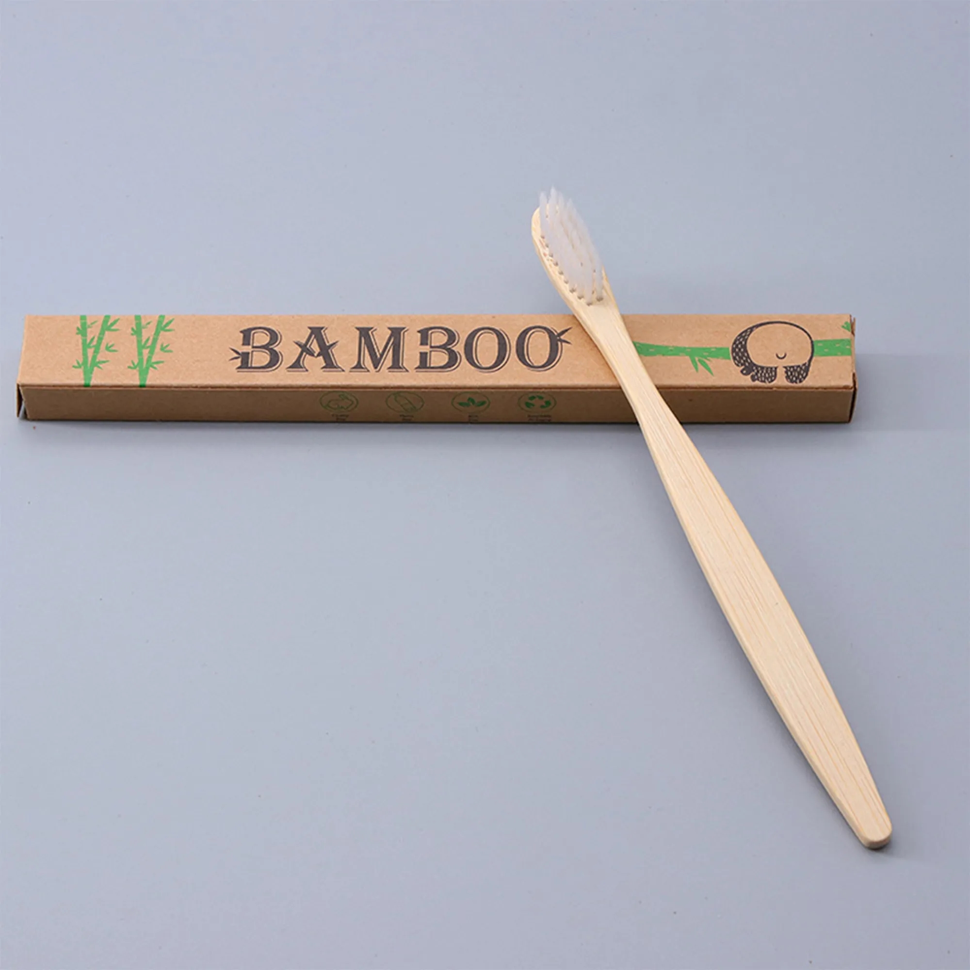 Natural Bamboo Toothbrush Biodegradable Eco Friendly 2