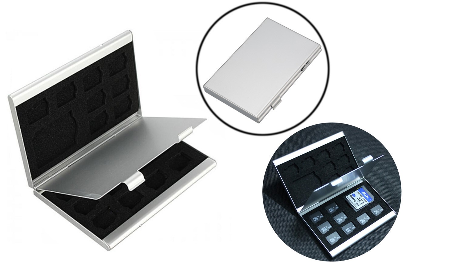 Aluminum Memory Card Storage Case 2