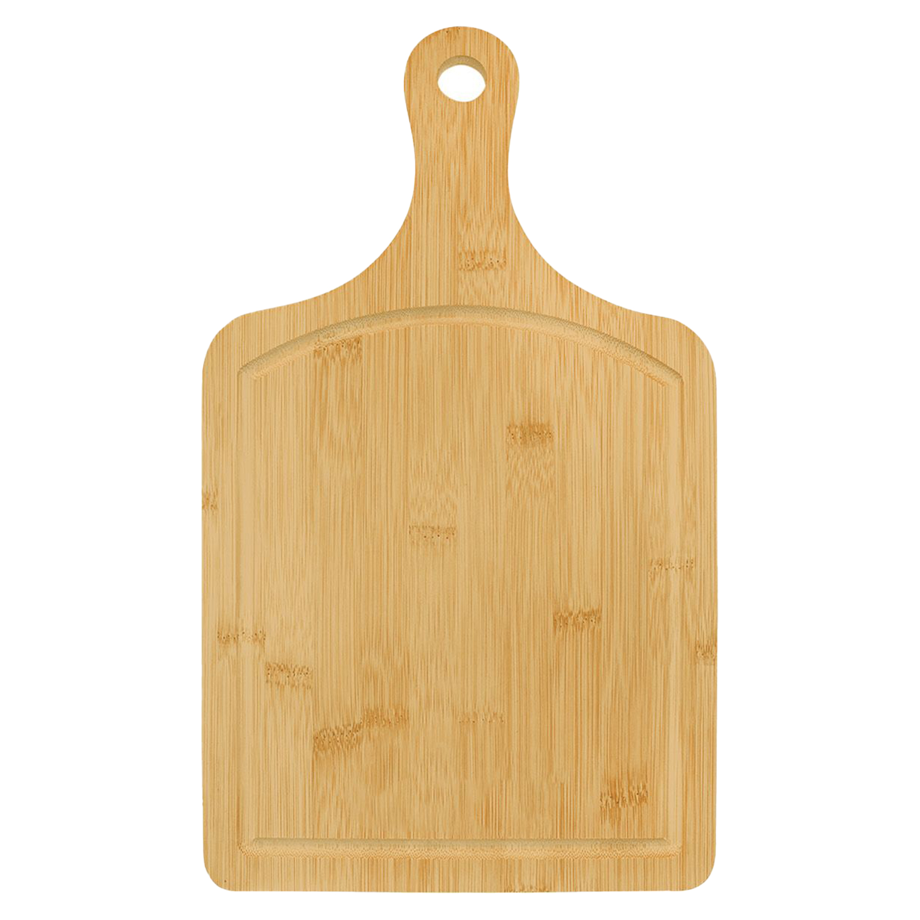 15" x 9" Bamboo Paddle Cutting Board with Juice Groove 2