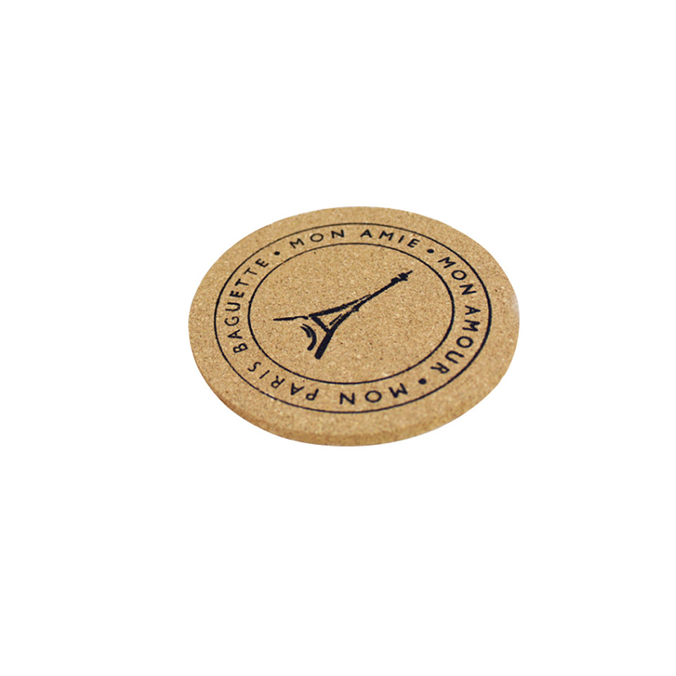 Round Cork Beverage Coaster 2