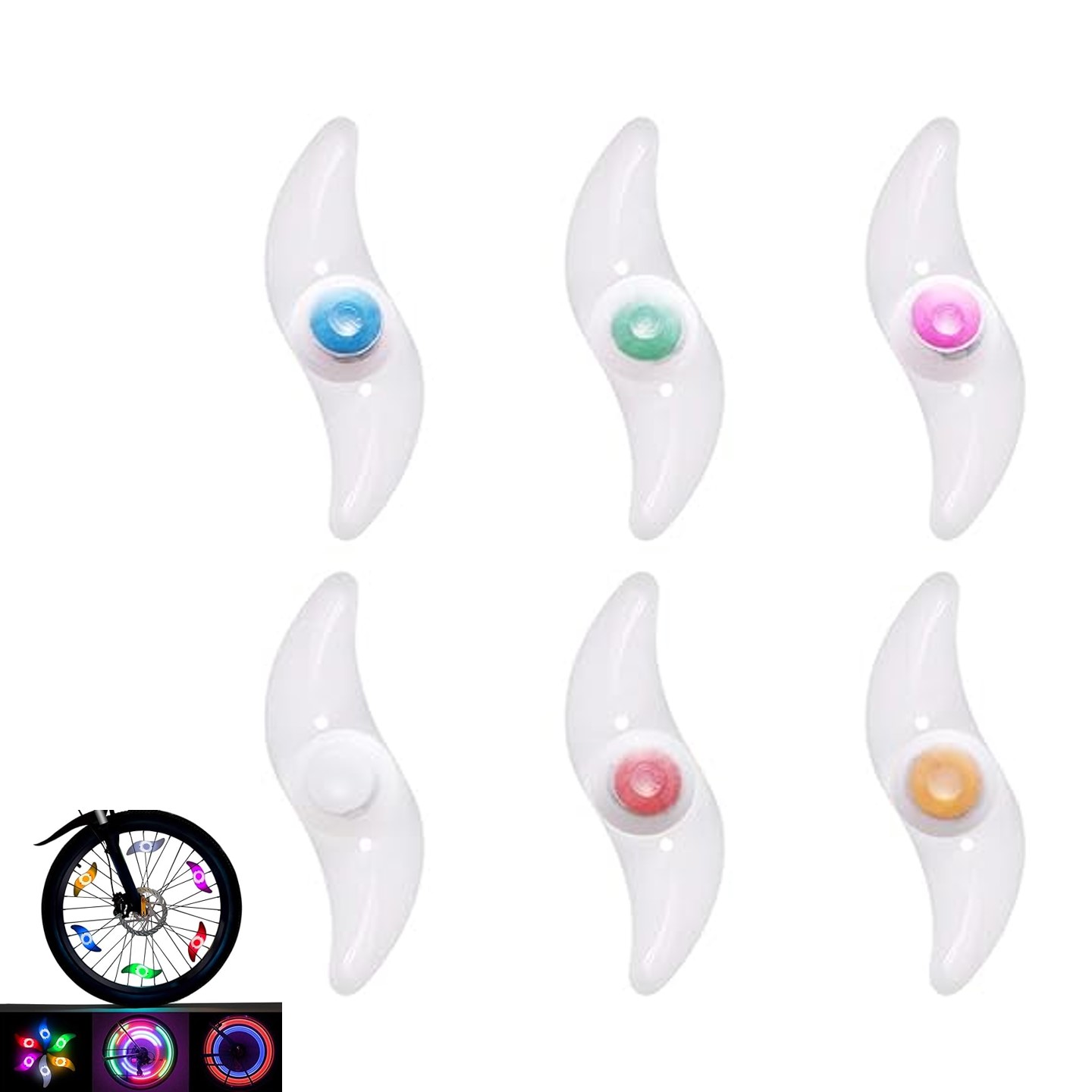 3 Lighting Modes Bicycle Wheel Light 12