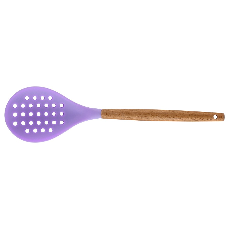 Silicone Cooking Or Serving Utensil With Wooden Handle 27