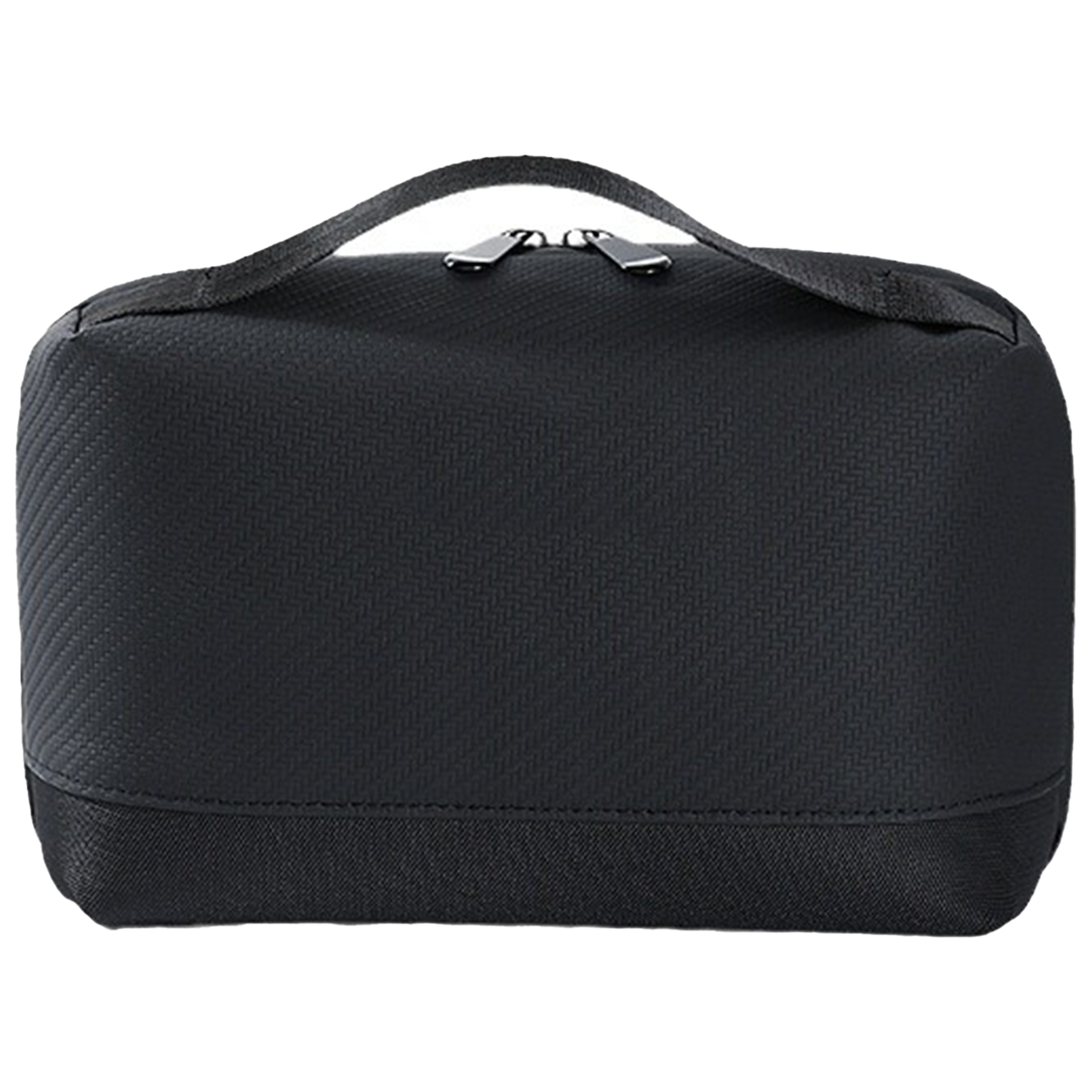 Pu Solid Color Travel Grooming And Makeup Bag 3
