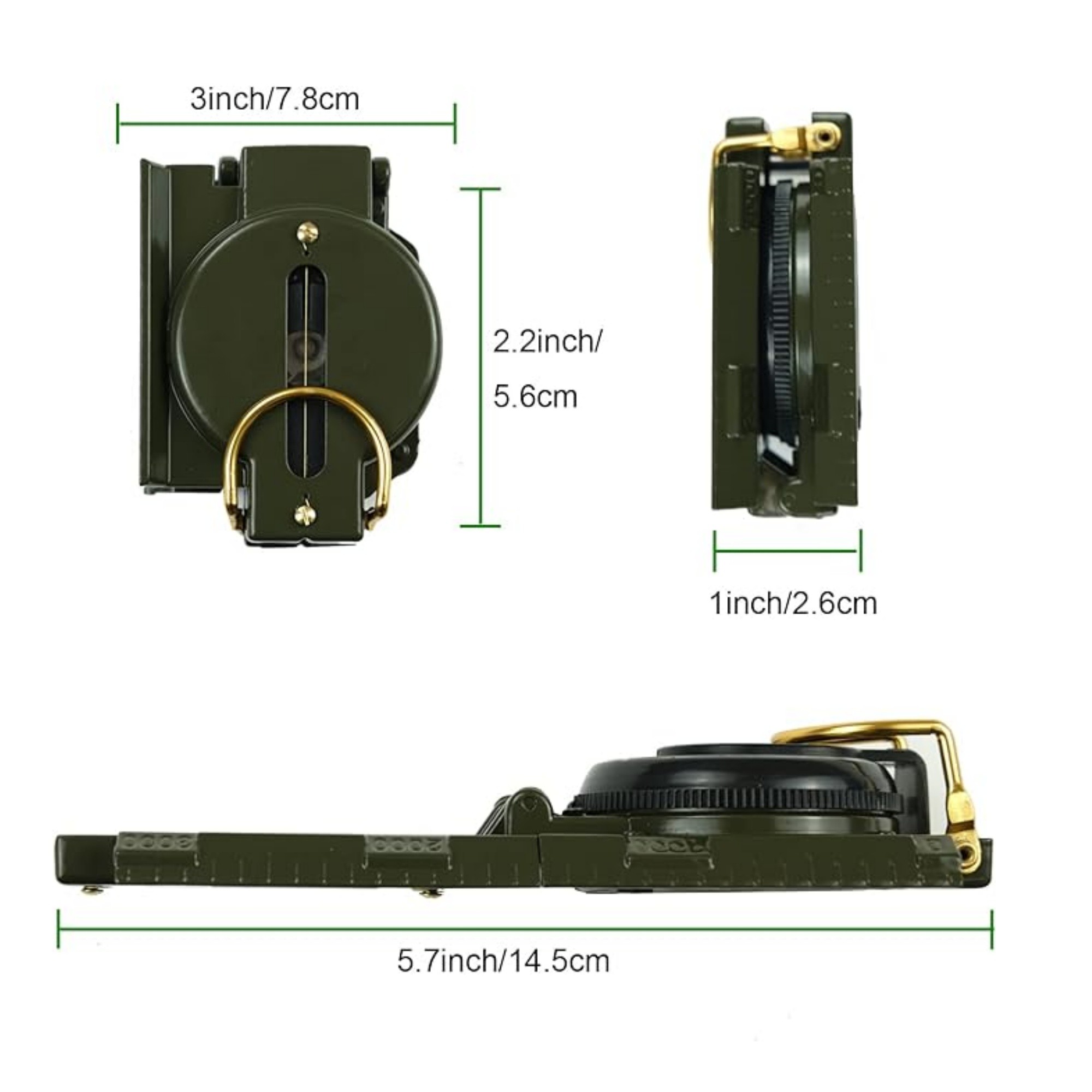 Multifunctional Outdoor Compass, custom sports ball with logo imprint 2