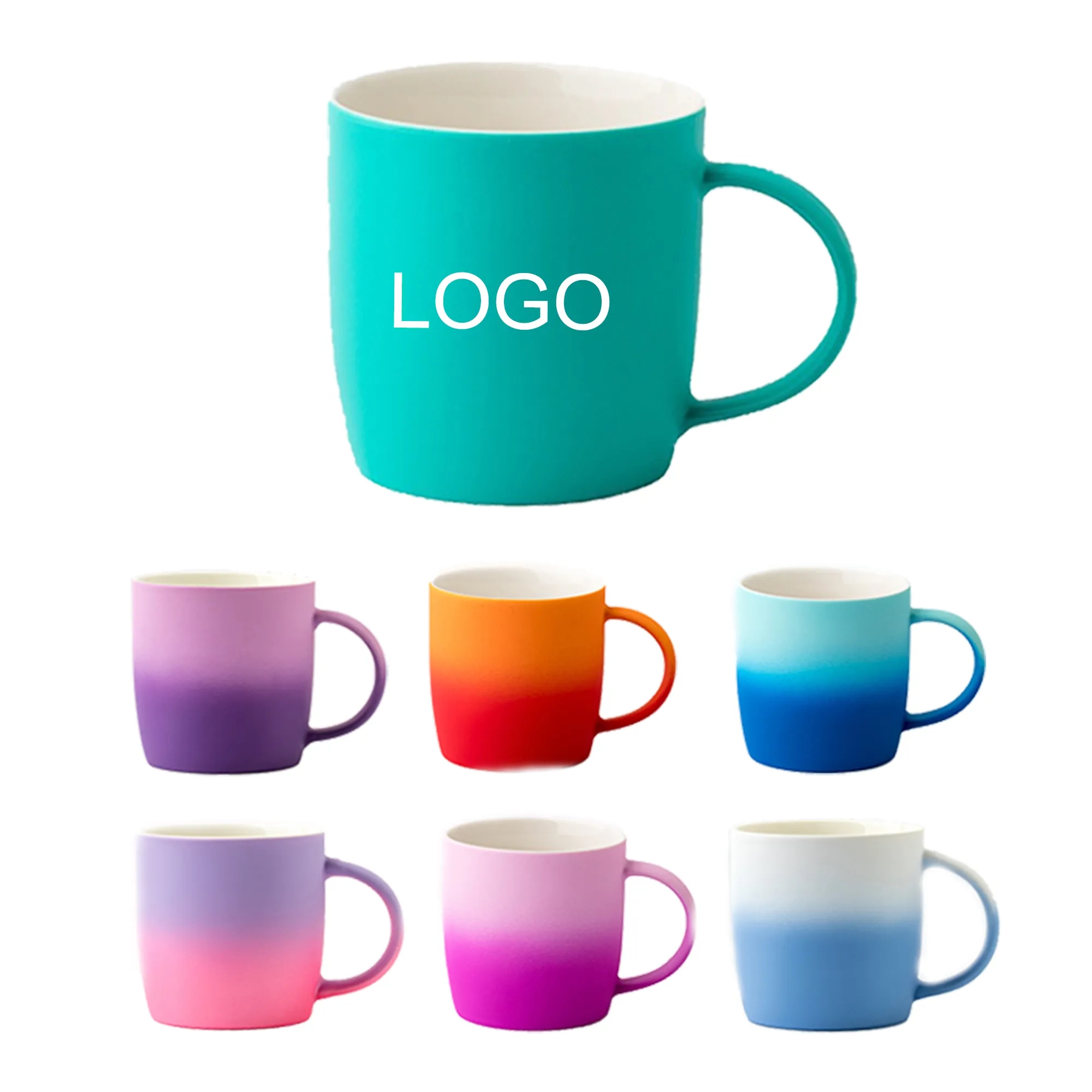 Gradient Color Ceramic Coffee Mug 4