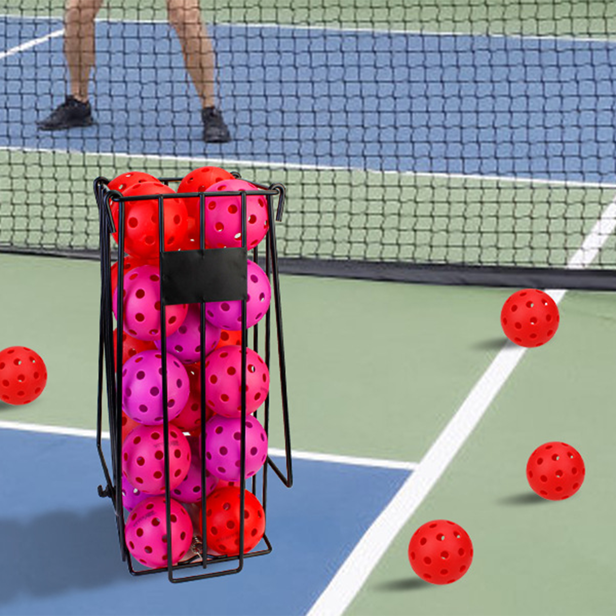 Stainless Steel Portable Training Pick Up Ball Frame 6