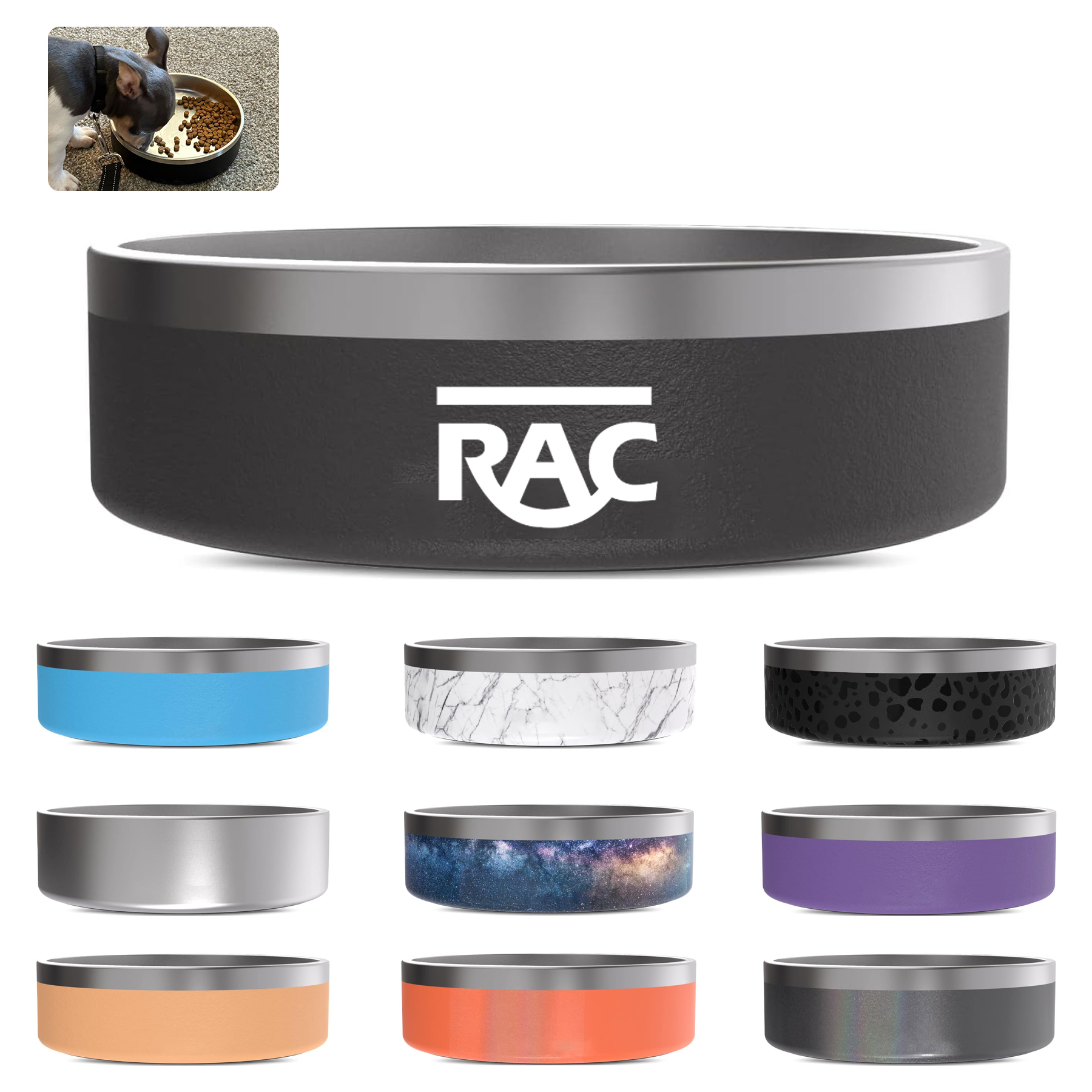 Premium Non-slip stainless-steel food bowl 1