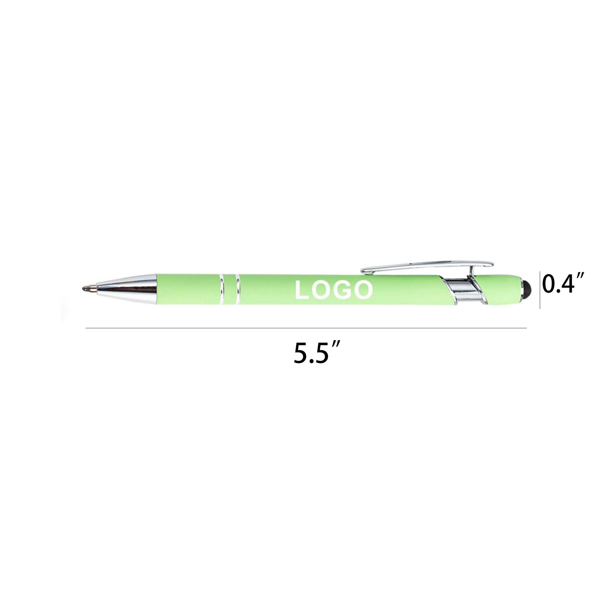 Soft Stylus Tips Metal Ballpoint Pen 3
