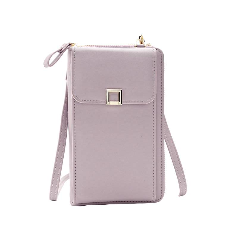 Ladies PU Leather Crossbody Shoulder Mobile Phone Bag 5