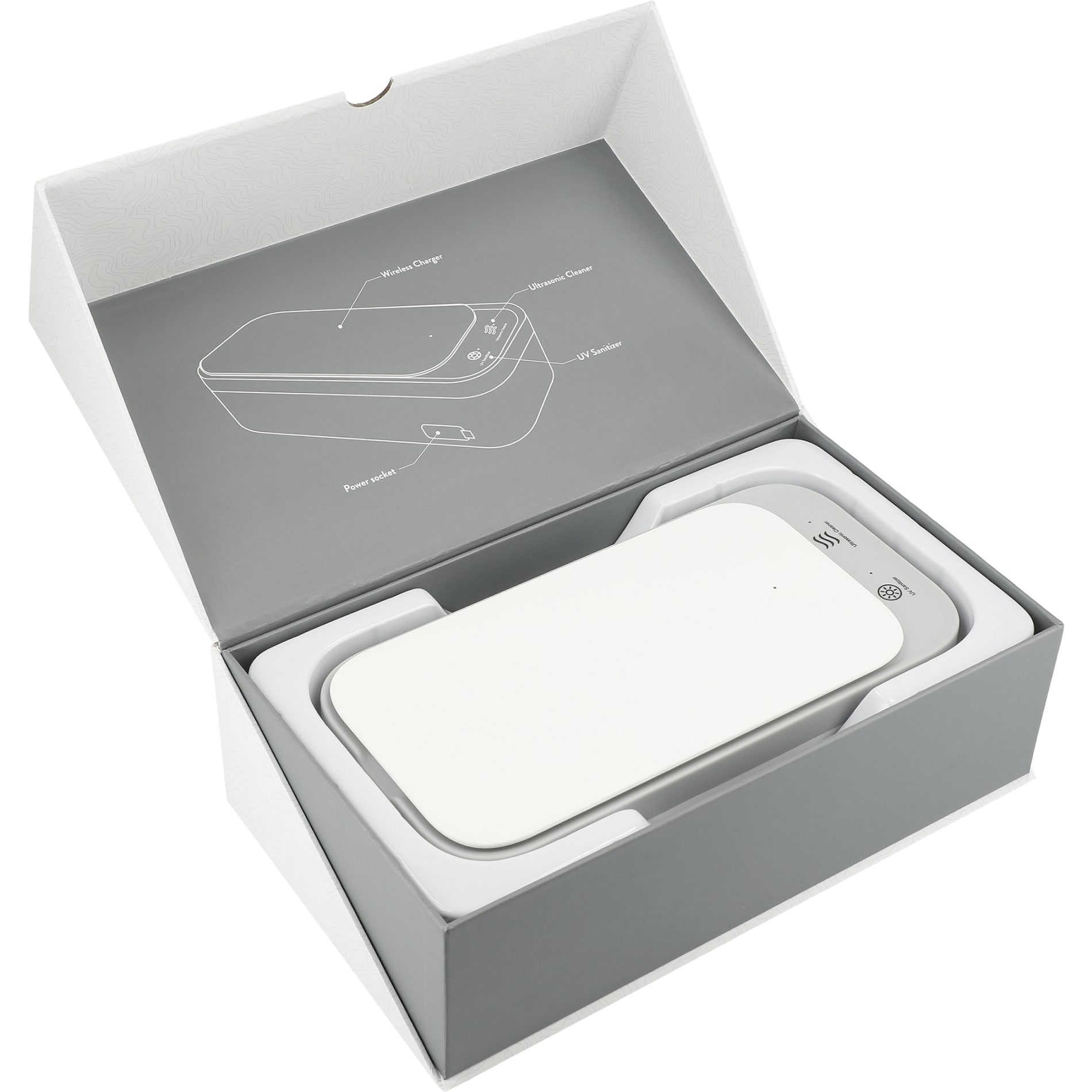 Ultrasonic Cleaner Wireless Charging UV Sanitizer 44