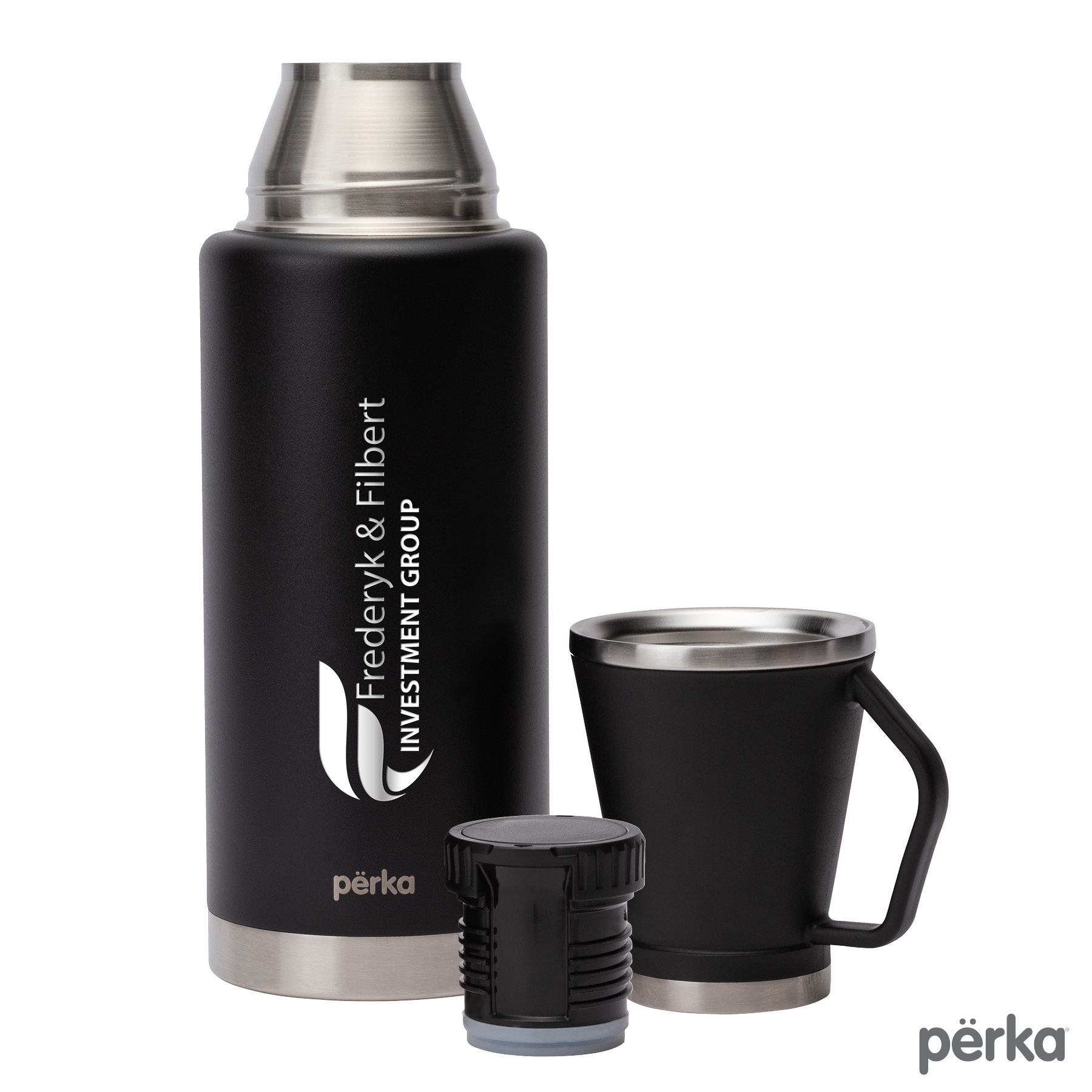 Perka® Rover 51 oz. Double Wall, Stainless Steel Growler w/ Cup 16