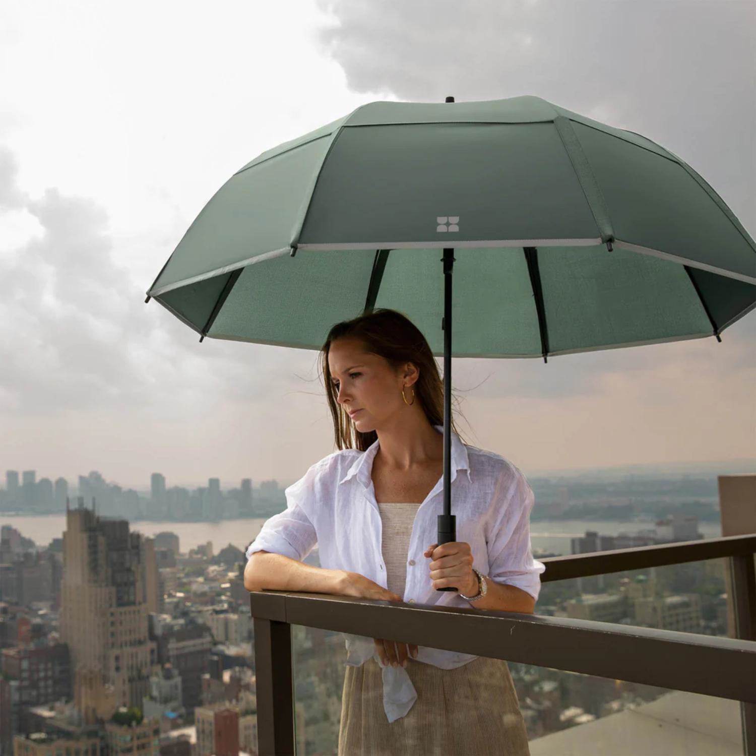 Weatherman® 100% Recycled 55″ arc UPF 50+ Walk Umbrella 2