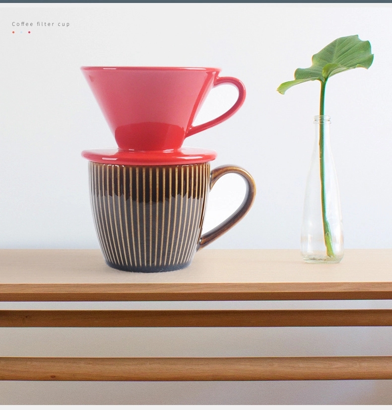 Custom Ceramic Over Coffee Brewing Filter Cone 3