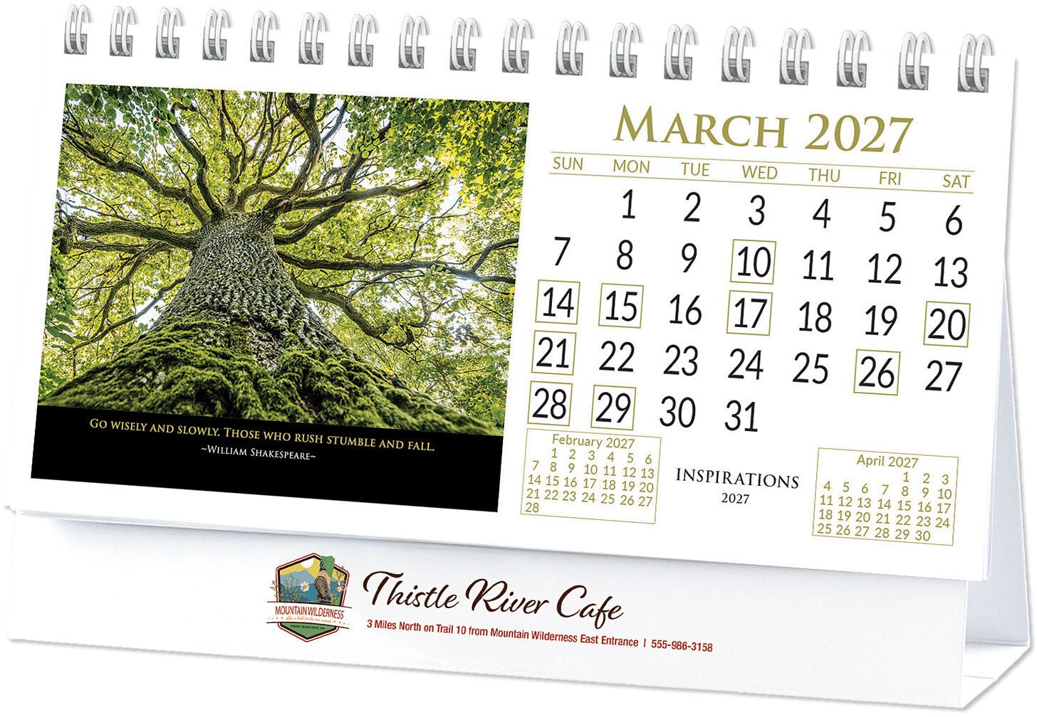 FULL COLOR INSPIRATIONS DESK CALENDAR 11