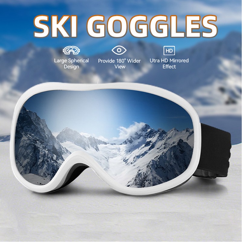 Spherical Anti-Fog UV400 Protection Ski Goggles 2