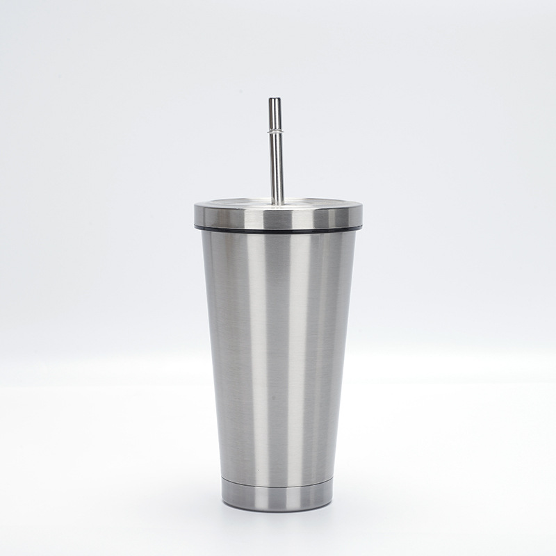 17 oz Stainless Steel Tumbler W/ Straw 9