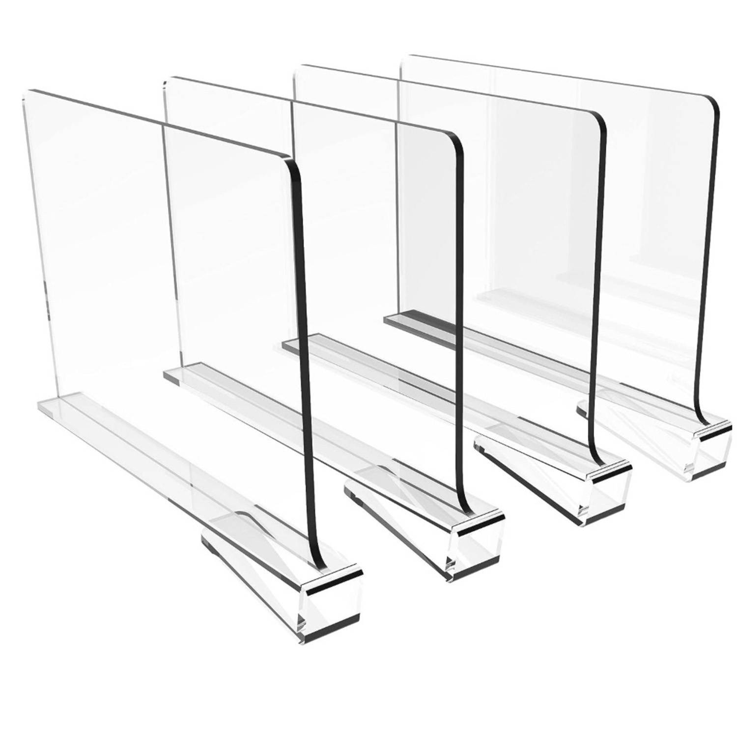 Partition Shelf Clear Acrylic 4