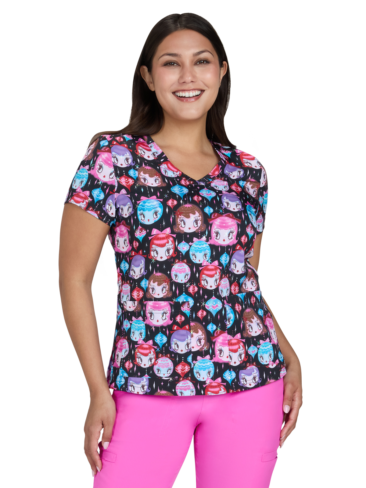 Artist Series - Women's Two-Pocket Print Top 19