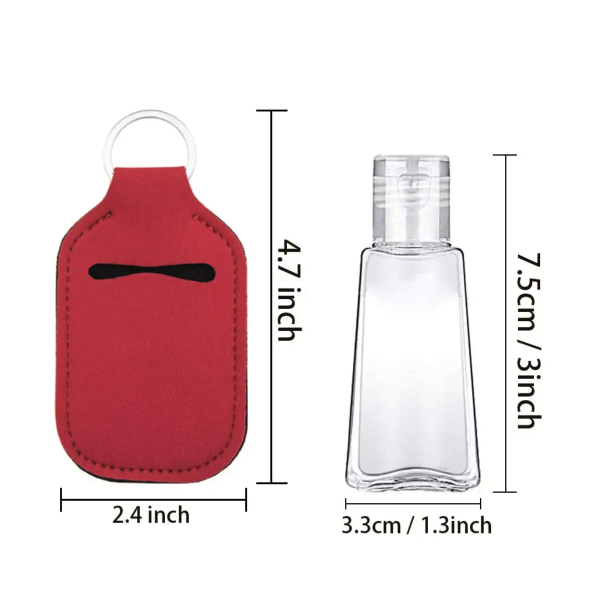 Neoprene Keychain and Hand Sanitizer Holders 3