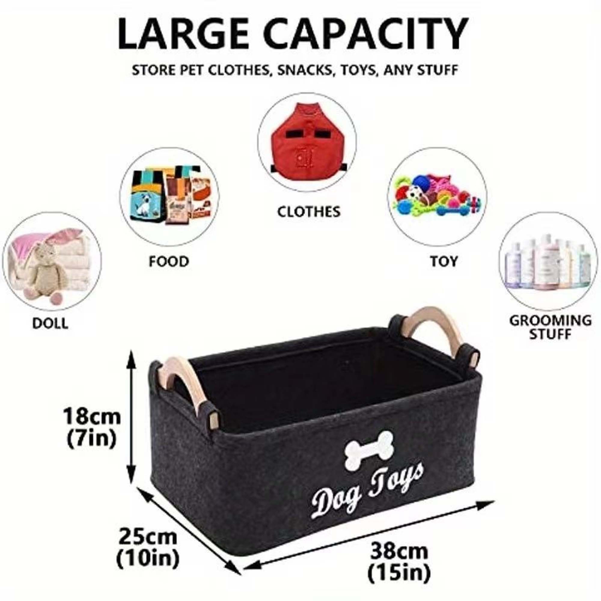 Felt Basket With Handle 3