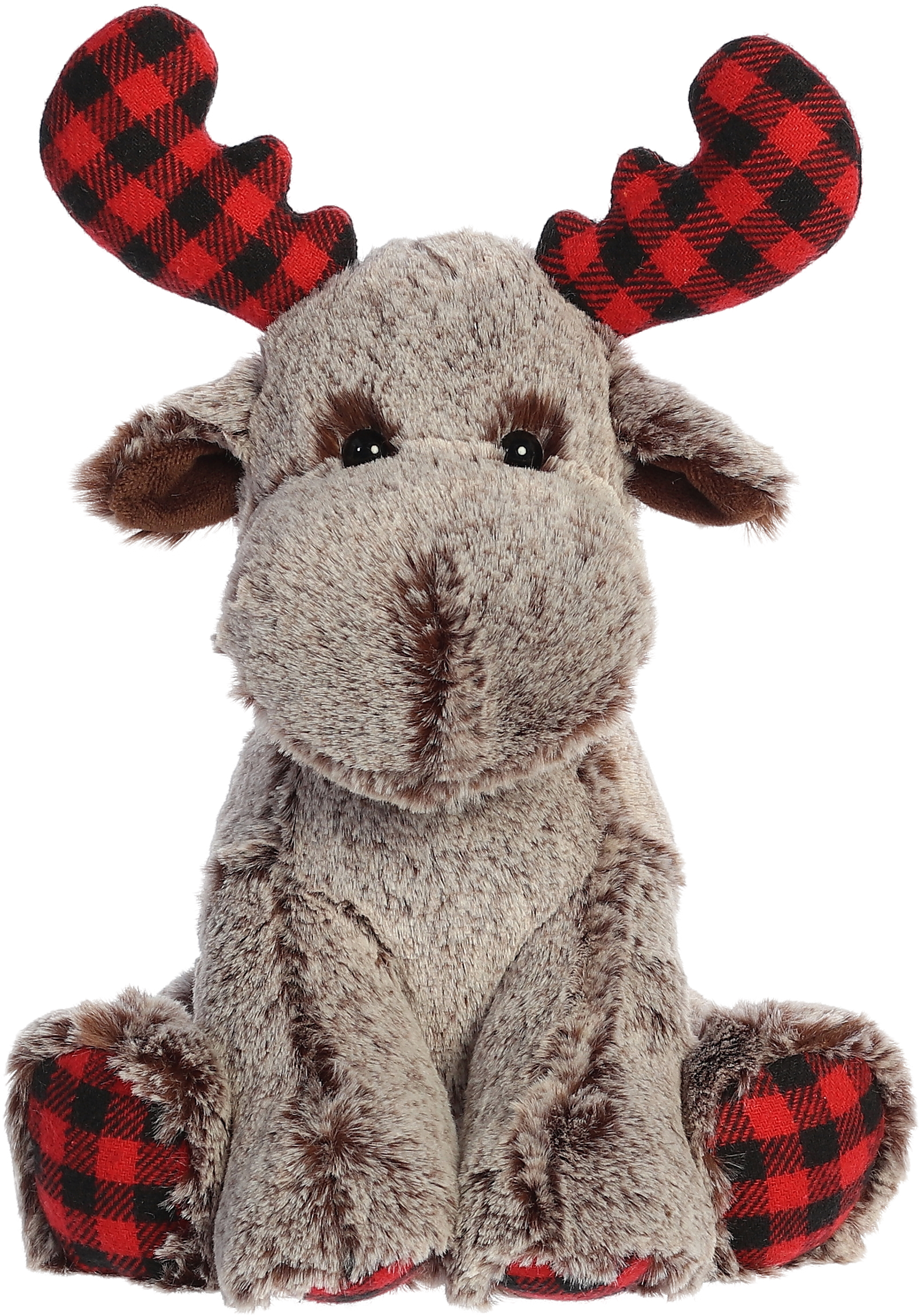 12" Buffalo Plaid Moose 1