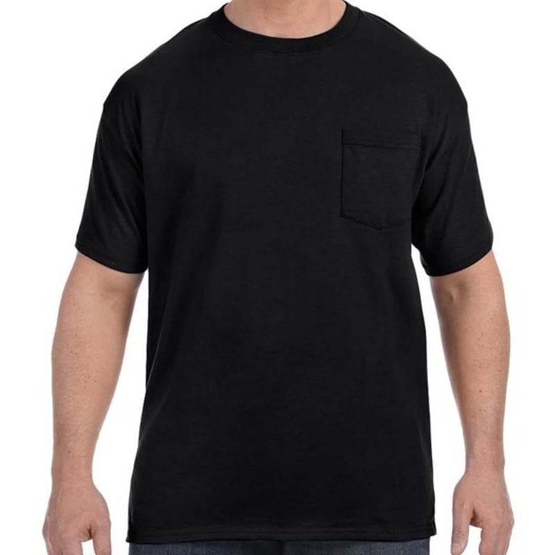 Hanes 6.1 Oz. Tagless® ComfortSoft® Pocket T-Shirt 7