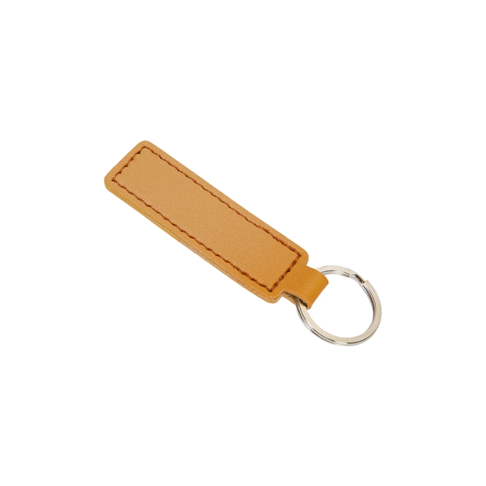 PU Leather Double-Stitched Keychain with Flexible Snap 8