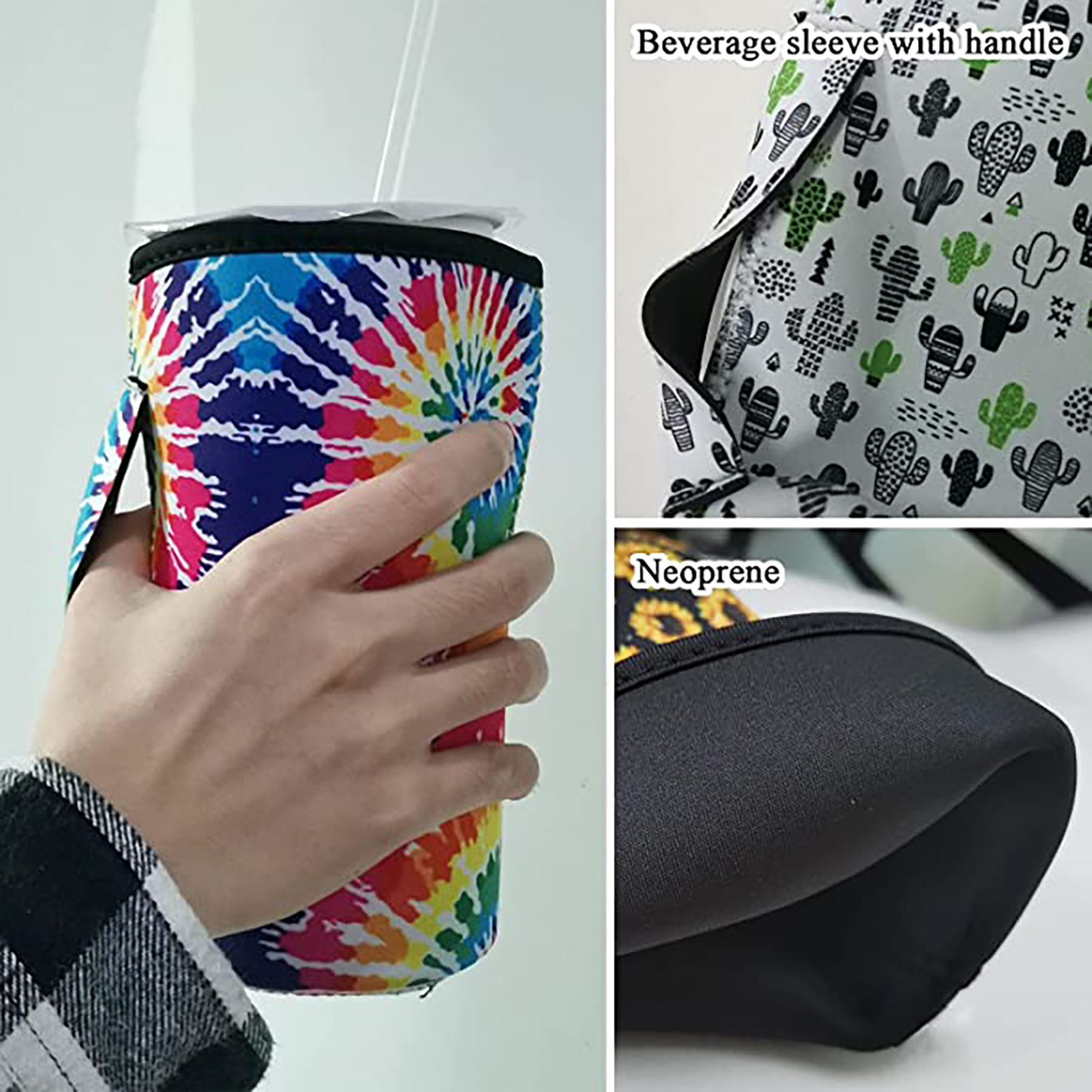 30-32 oz Reusable Neoprene Insulated Sleeves Cup Cover, custom koozie with logo imprint 13
