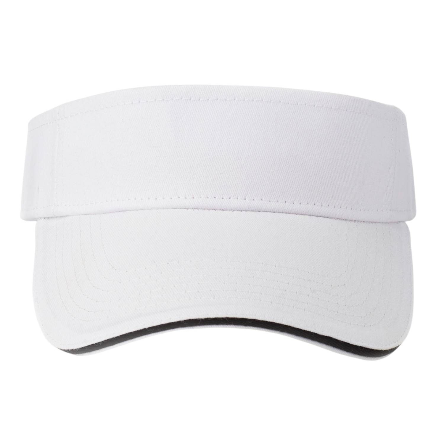 Strap Closure Cotton Sandwich Visor 7