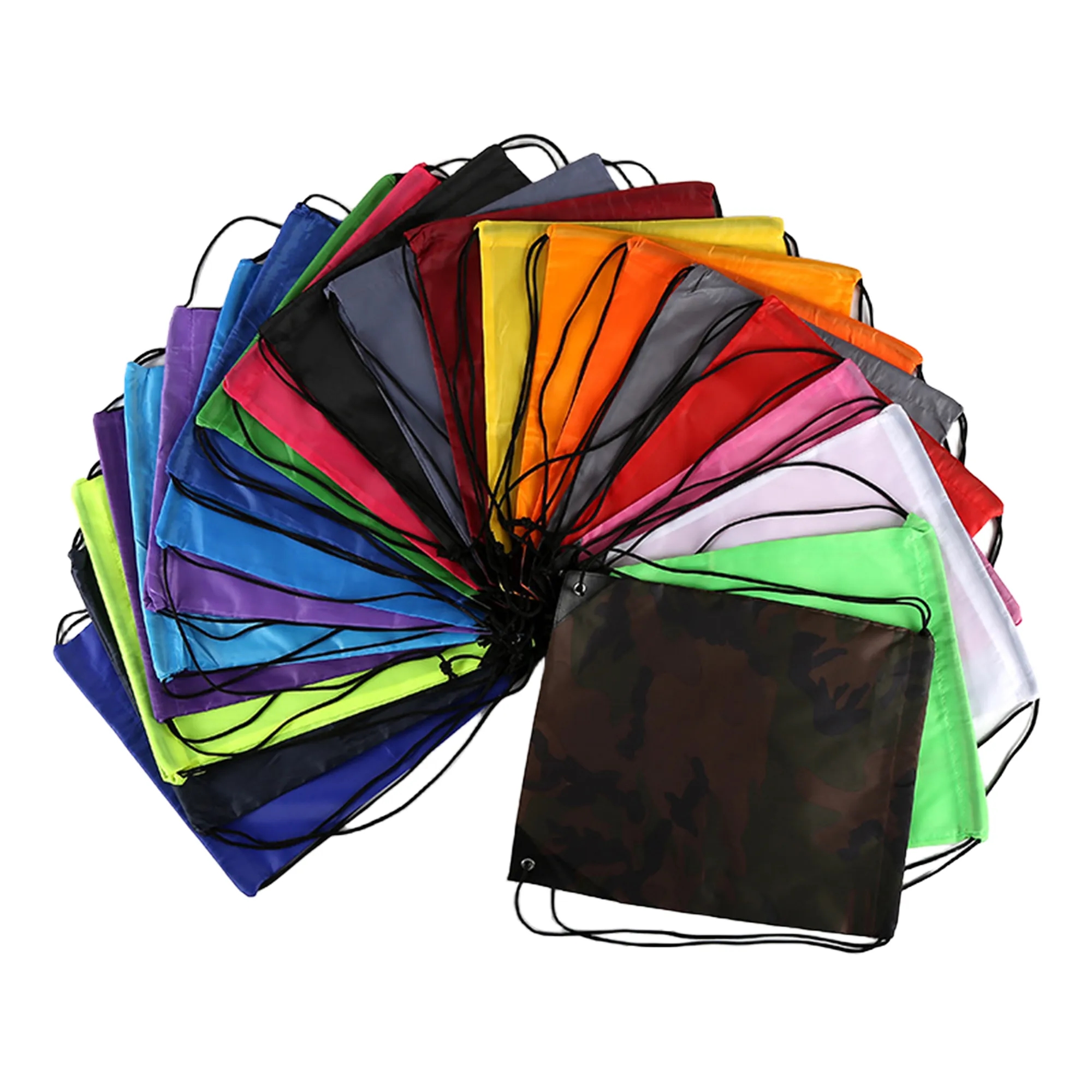 Sport Polyester Drawstring Backpack Bag MOQ100 2