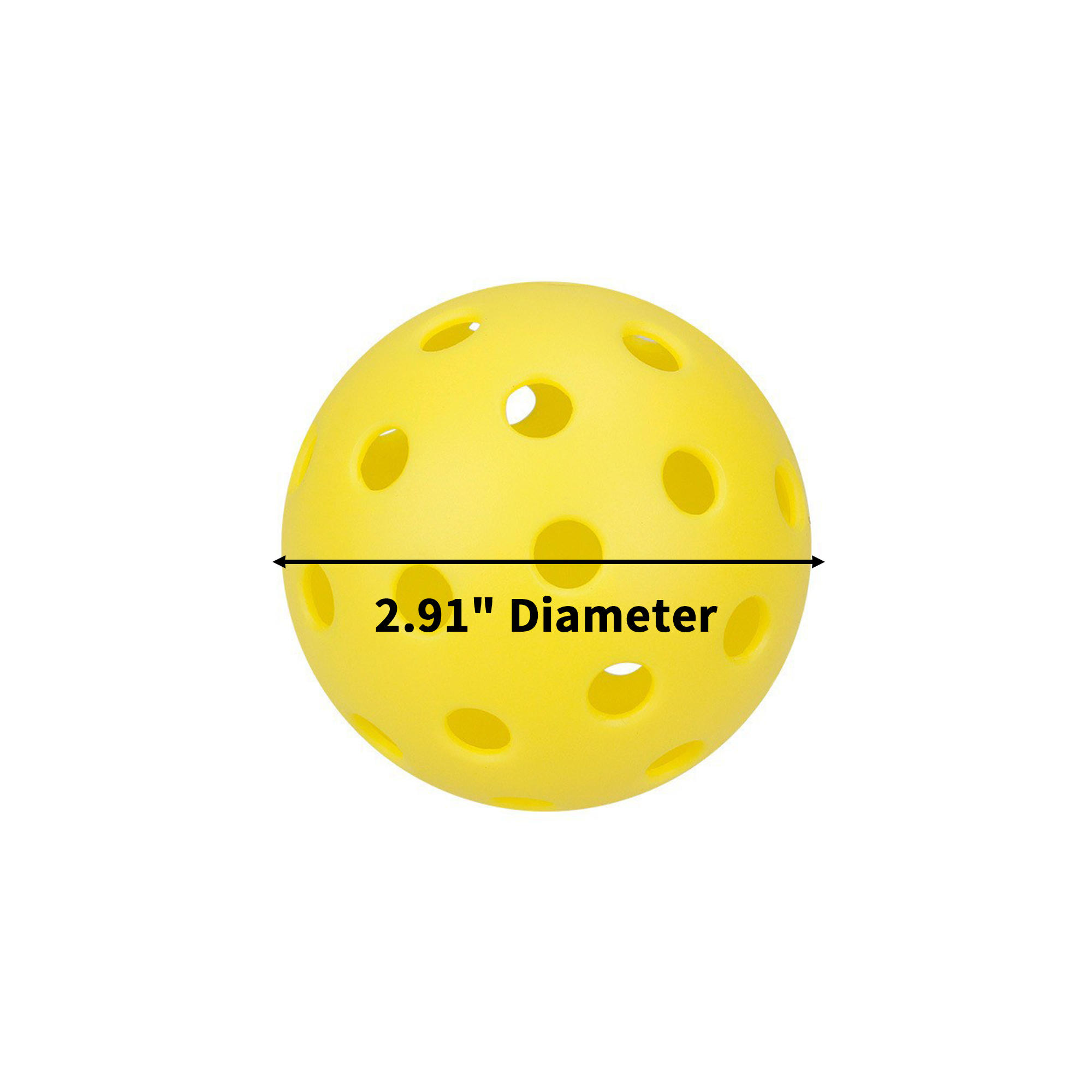 Indoor Pickleball With Twenty Six Hole 2.91" Diameter 4