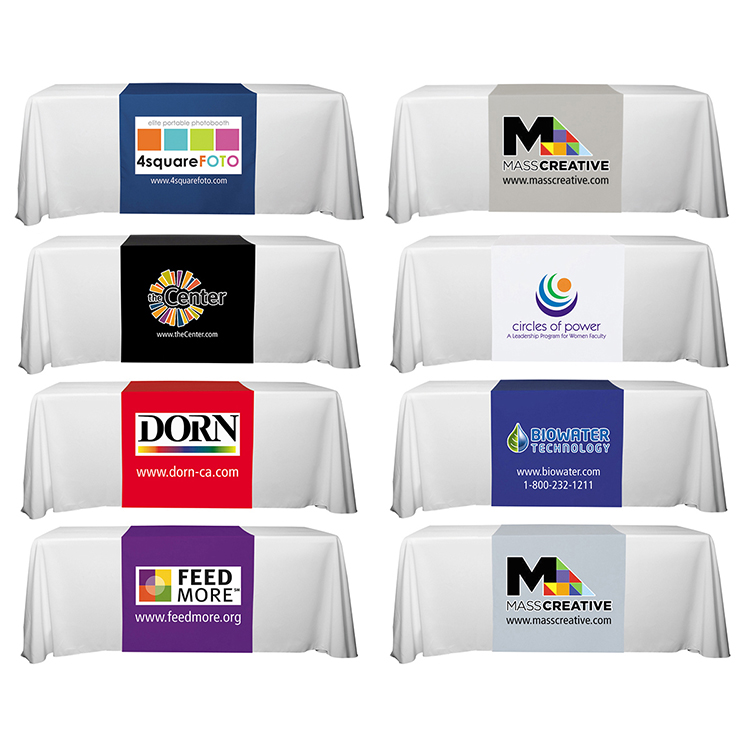 "Roger Eight" 90" L Table Runners (PhotoImage Full Color) / Accommodates 3 ft Table and Larger 11