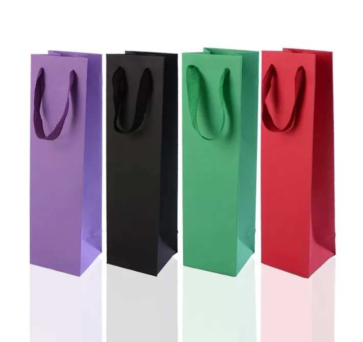 Kraft Paper Wine Tote Gift Bag 2