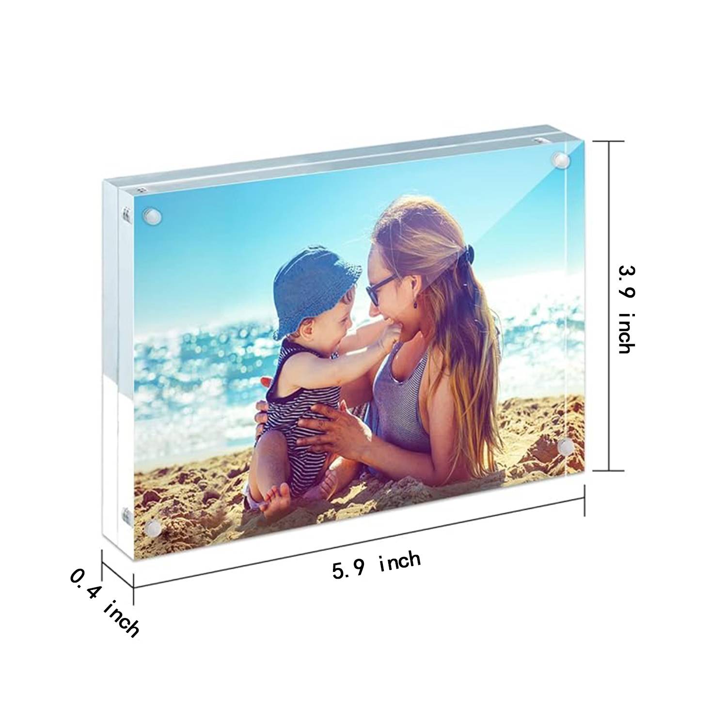 Transparent Acrylic Photo Frame Office And Home 2