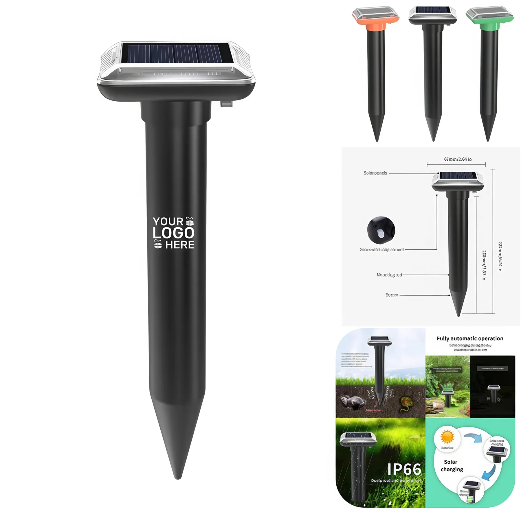 Solar Powered Mole Repellent 2
