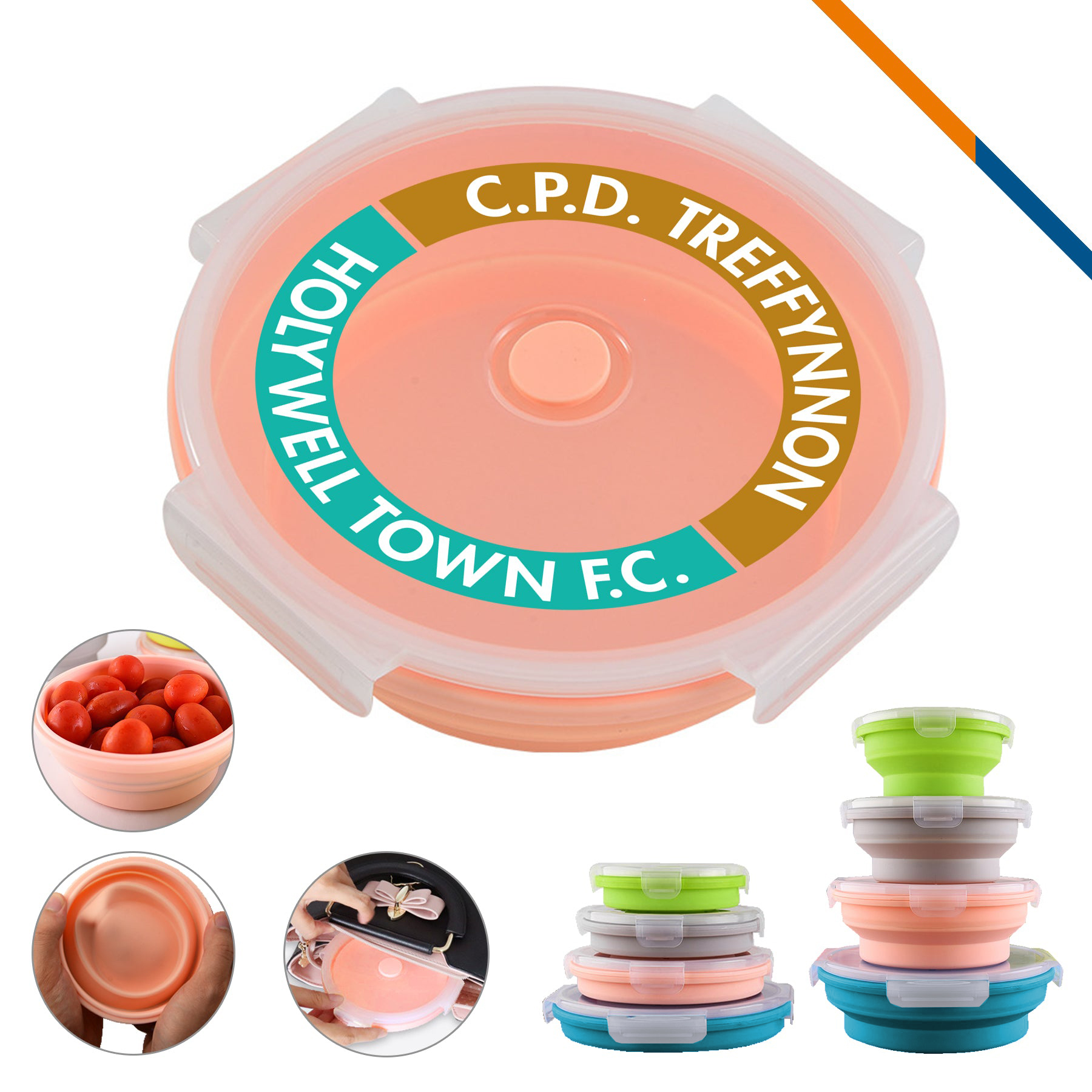 Round Collapsible Lunch Box 2