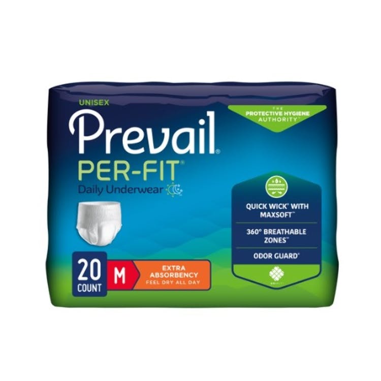 PER-FIT Adult Underwear - Medium (34"-46") White 1