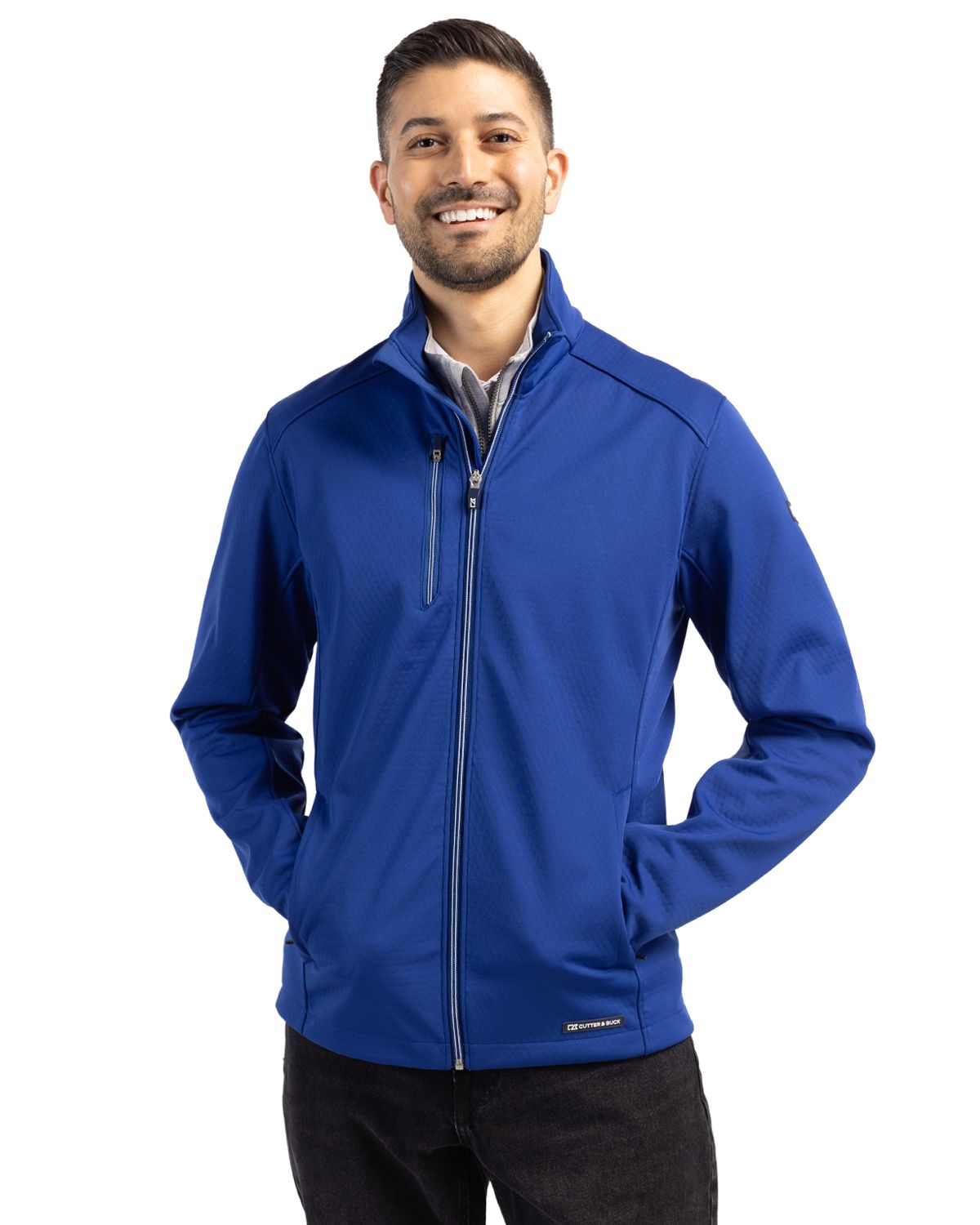 Cutter & Buck Evoke Recycled Honeycomb Fleece Mens Full Zip Jacket 31