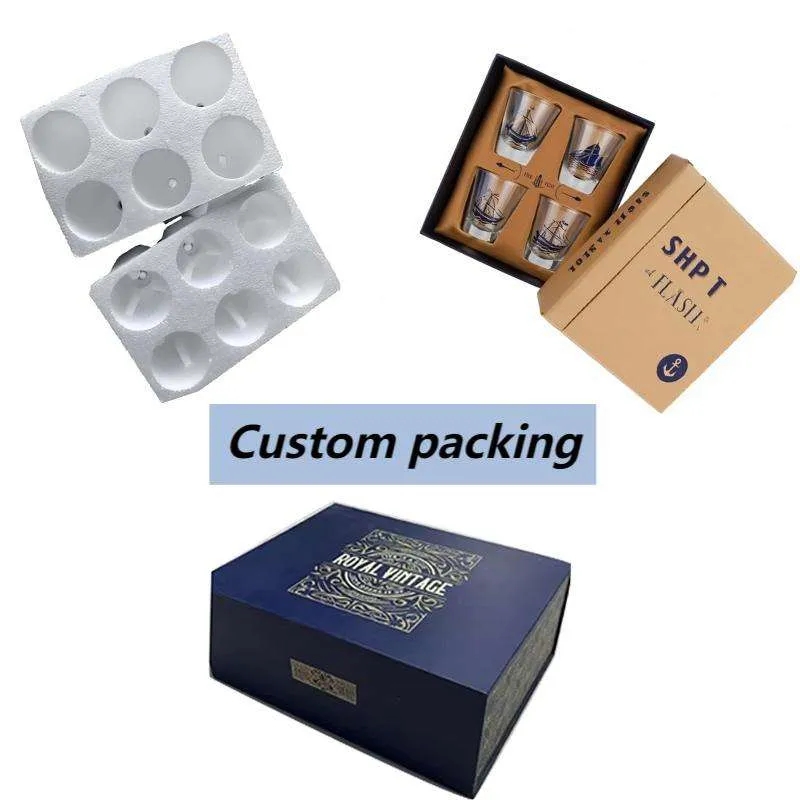 50 mL Shot Glasses Bulk Pack with Personalized Logo Lines 2