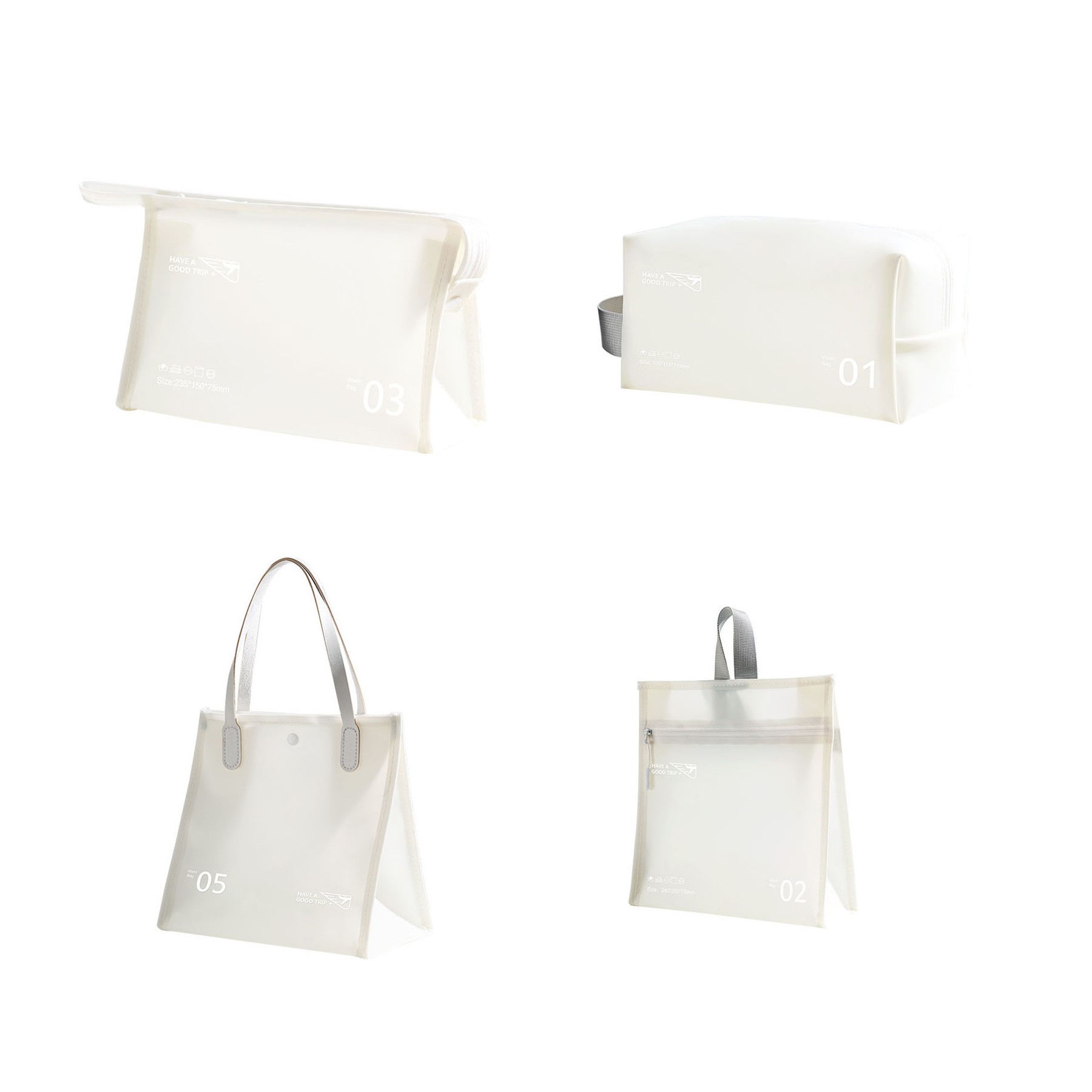 4pcs Colorful PVC Waterproof Bag 4