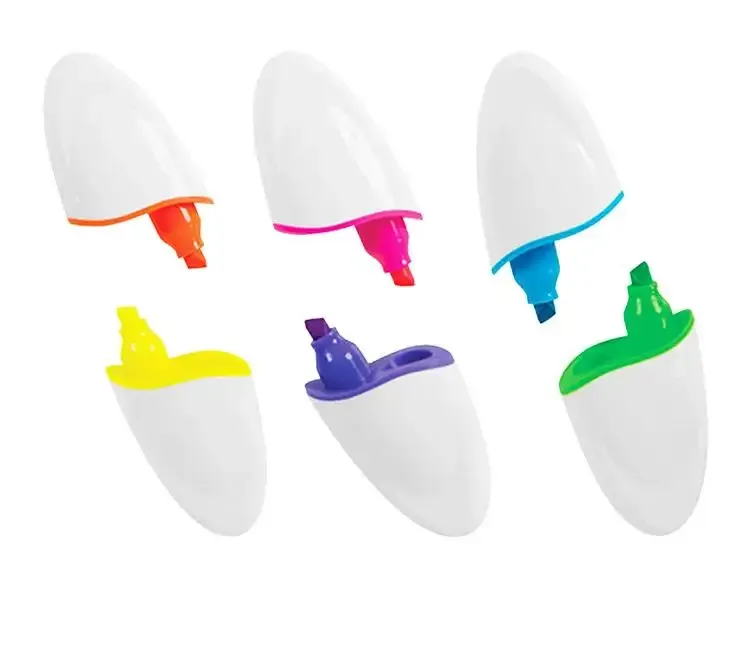 Oval Colored Double-Ended Highlighter 3